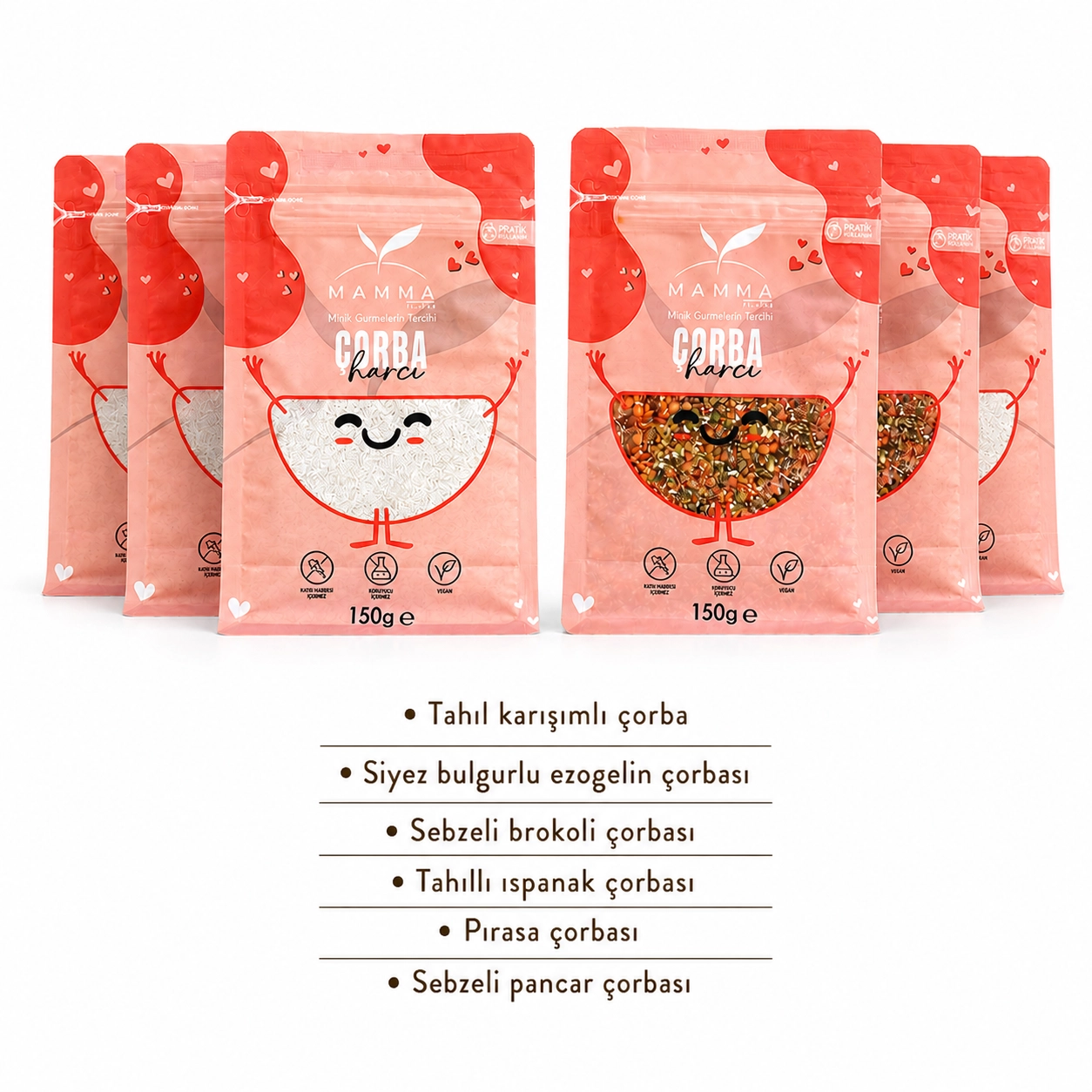 Mamma 6 lı Çorba Paketi (6x150gr) 
