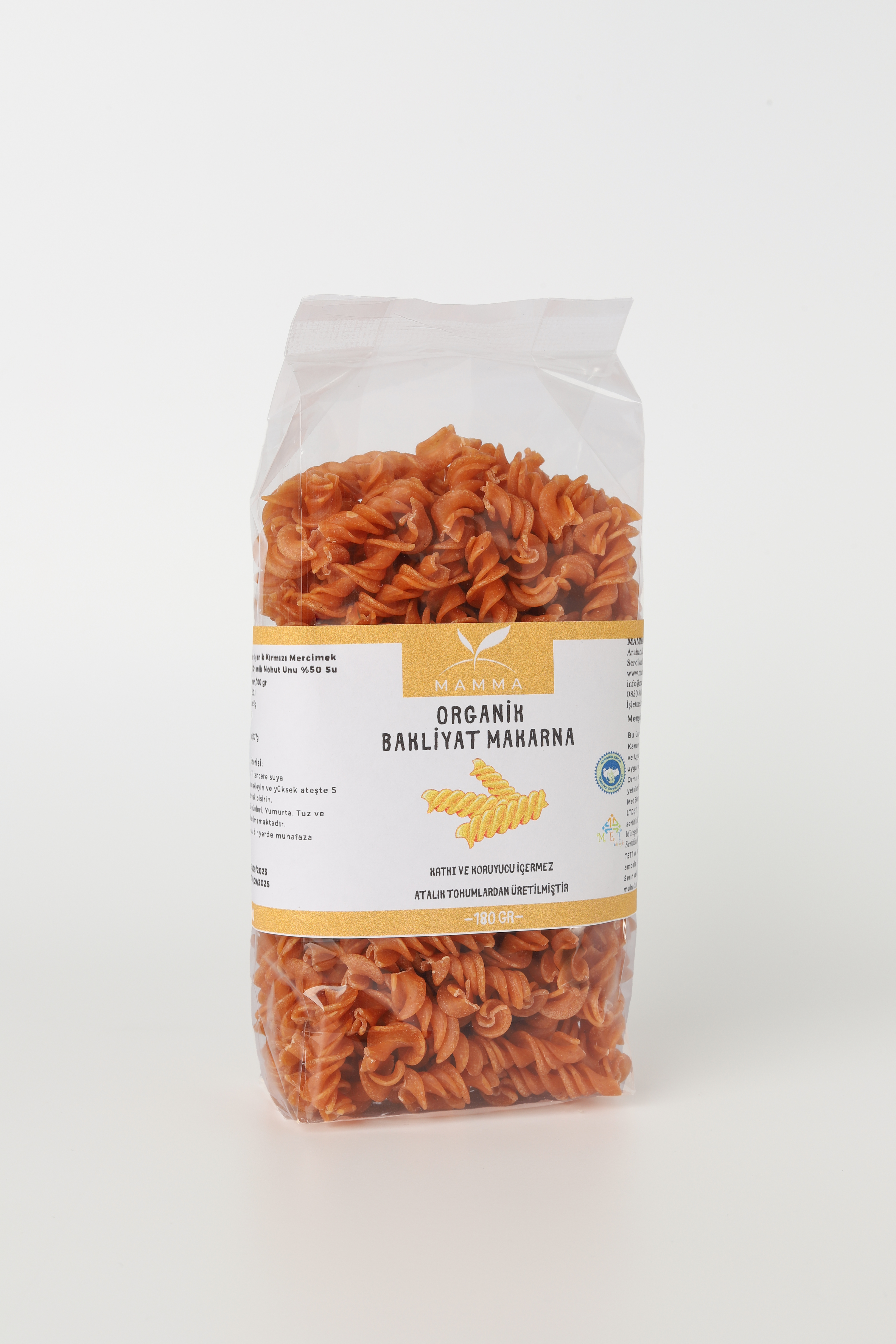 Organik Bakliyat Makarna 180 gr
