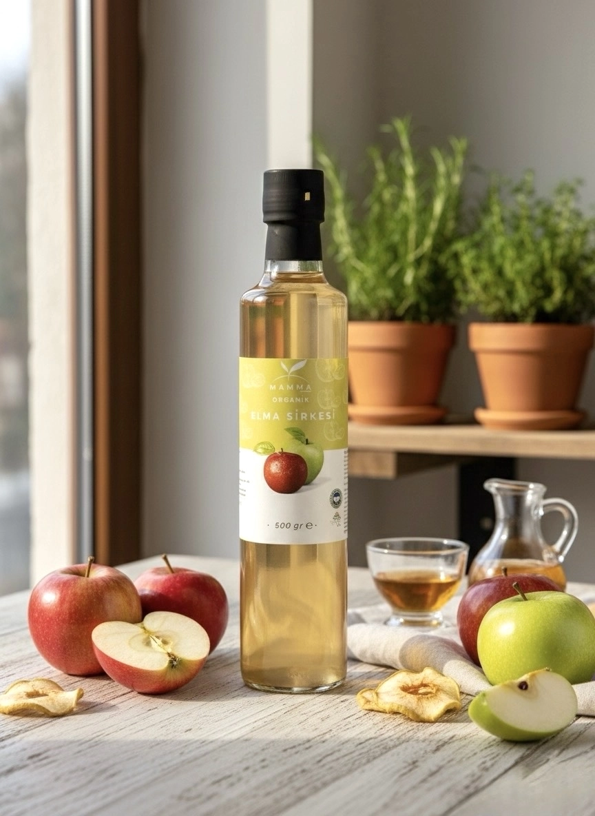 Organik Elma Sirkesi 500 gr 