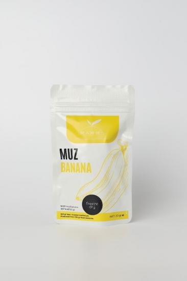 Freeze Dry Dondurularak Kurutulmuş Muz 