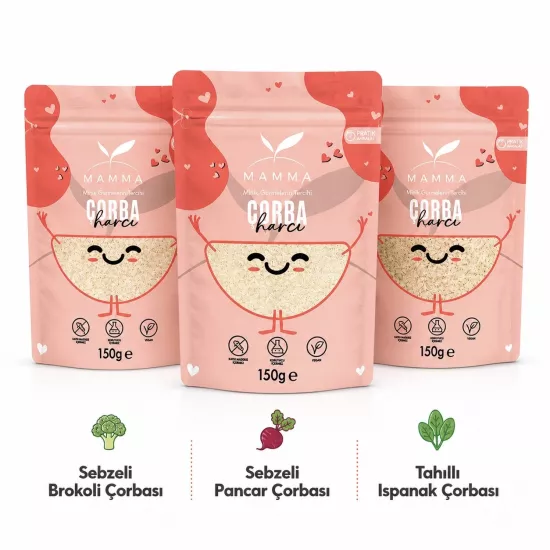 Mamma 3 lü Çorba Paketi (3x150g)